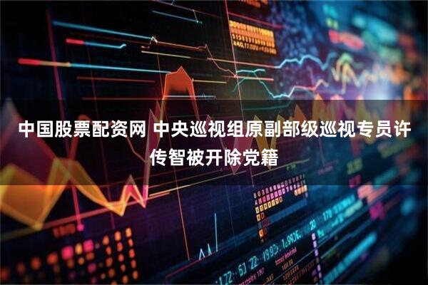 中国股票配资网 中央巡视组原副部级巡视专员许传智被开除党籍